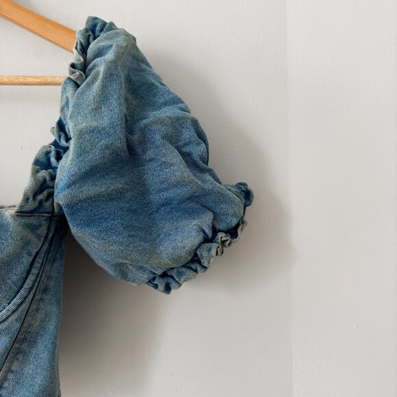 HOUSE OF CB LULETTE DENIM TOP - Picture 4 of 8